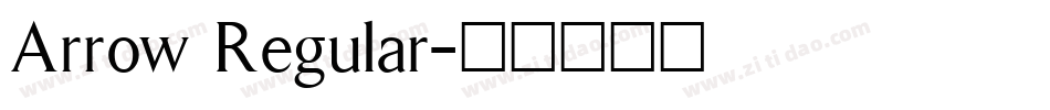 Arrow Regular字体转换